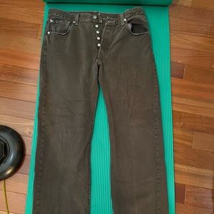 Men’s Levi’s 501 Brown Jeans 34x30 Straight Fit